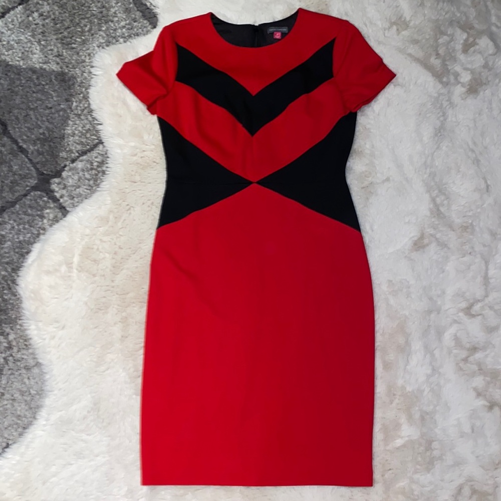 red and black dress / Brand: Vince Camuto